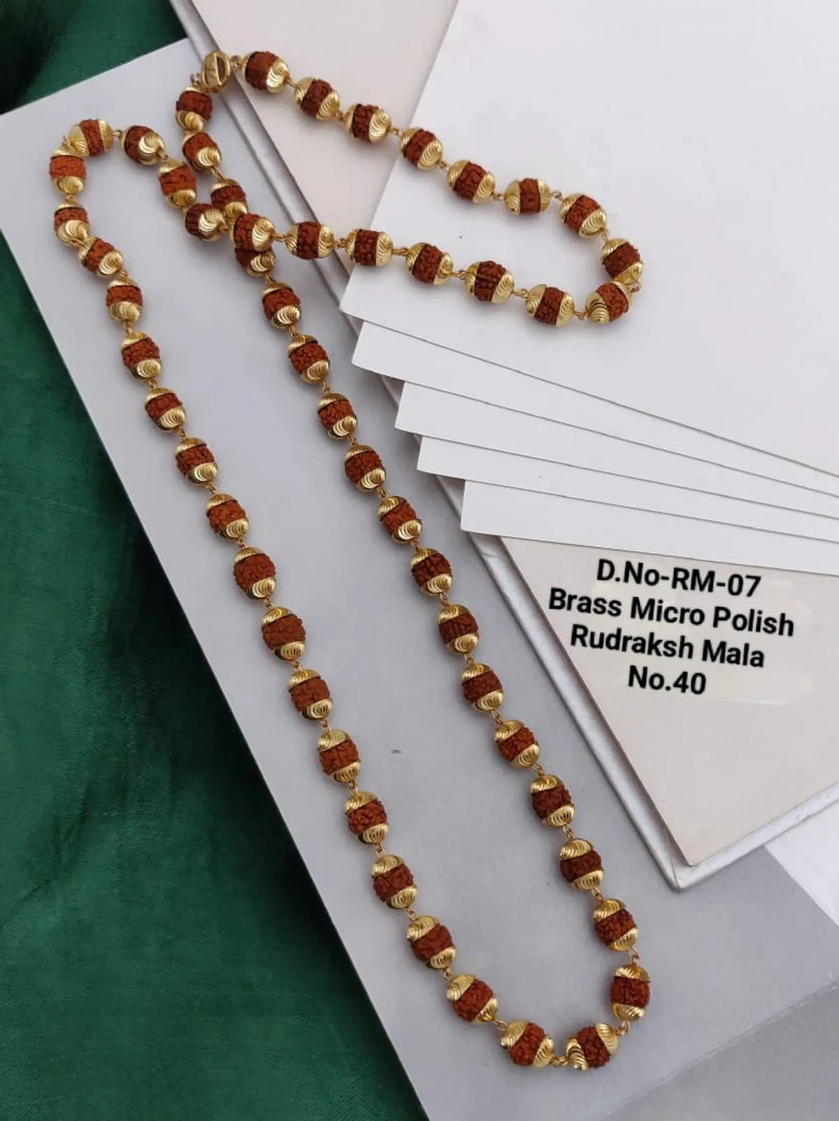 Brass High Gold Rudraksh Mala