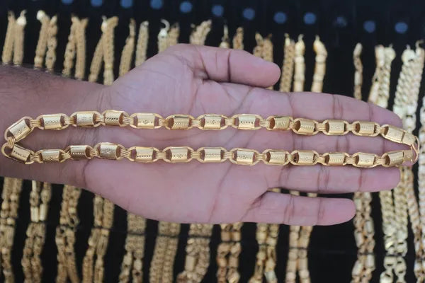 Fashion Frill High Gold Neck Waterproof Chain For Boys & Mens