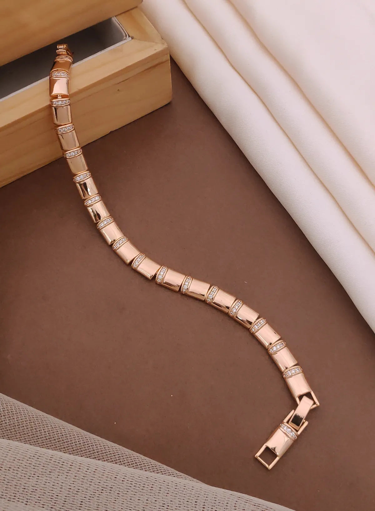 Rose Gold Polish Designer Xuping Bracelet