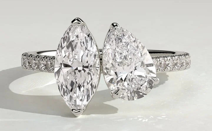 Toi et moi lab grown diamond engagement rings collection by Unii Jewels