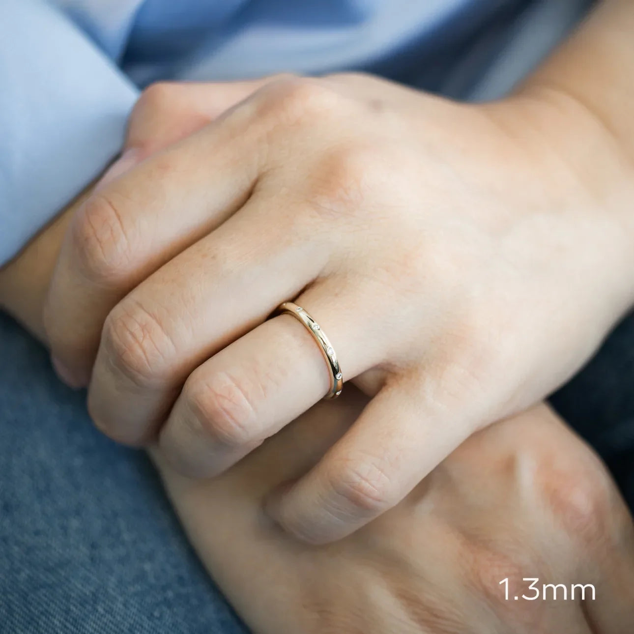 Petite Rounded Flush Set Eternity Band, EF Color, VS Clarity - IGI Certificate