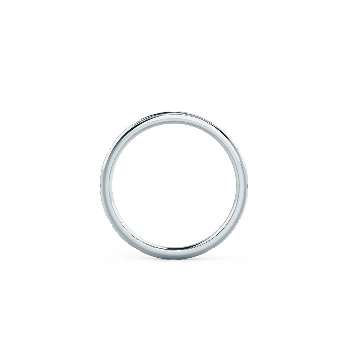 Petite Rounded Flush Set Eternity Band, EF Color, VS Clarity - IGI Certificate