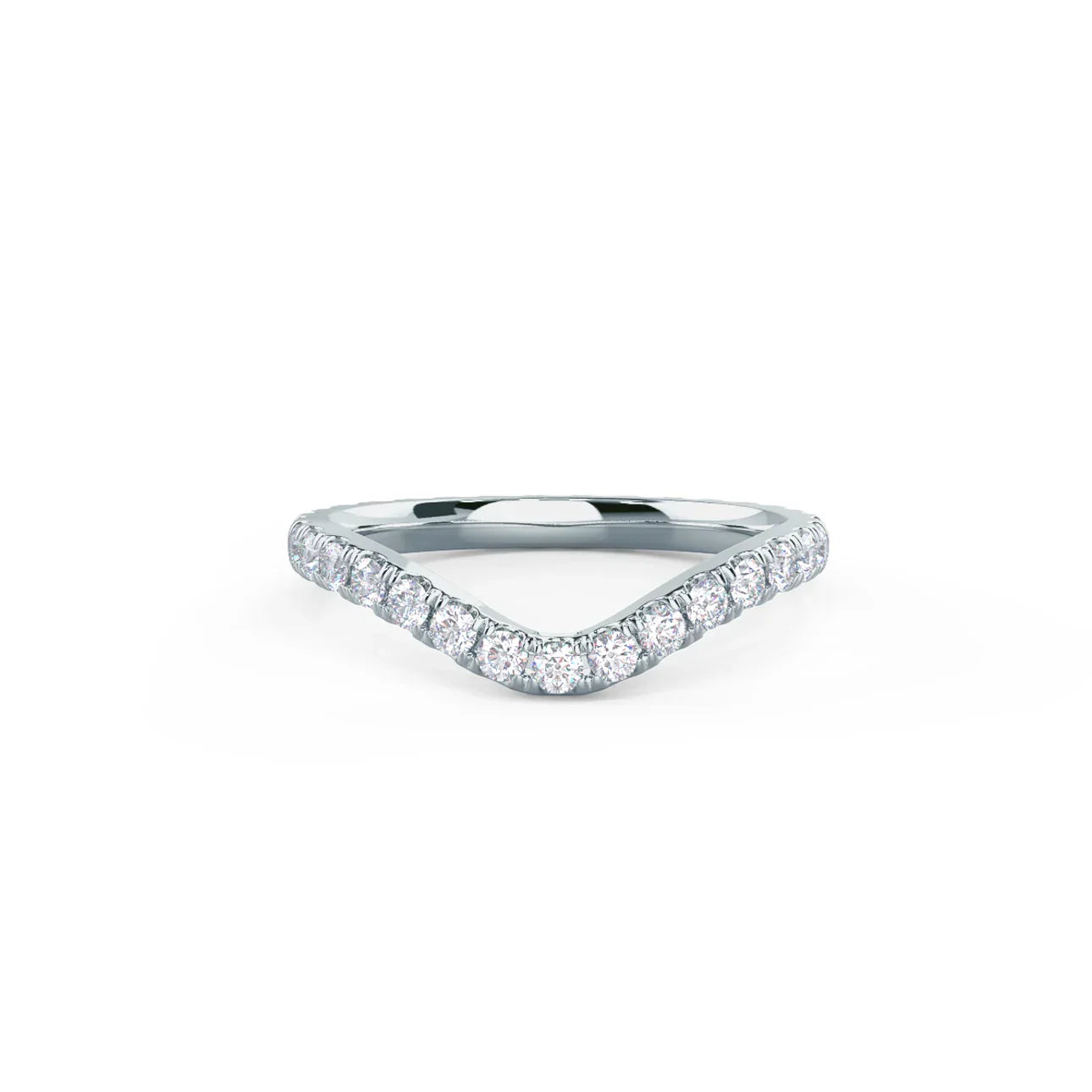 Round Pave Contoured Eternity Band, EF Color, VS Clarity - IGI CErtificate