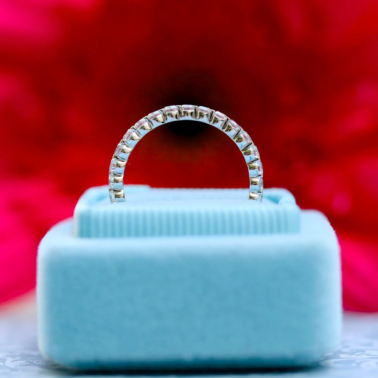 Round Lab Grown Diamond Shared Prong Eternity Band, EF Color, VS Clarity - IGI cerified