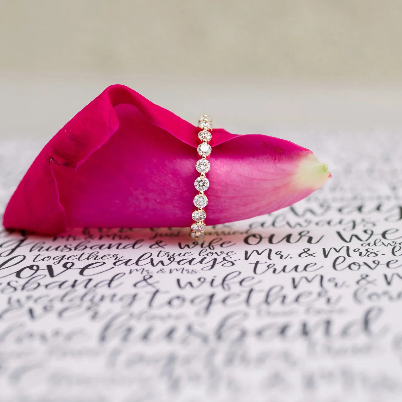 Round Lab Grown Diamond Shared Prong Eternity Band, EF Color, VS Clarity - IGI cerified