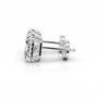 White:: princess cut halo lab grown diamond stud earrings perfect wedding and engagement jewelry crafted for maximum brilliance and shine