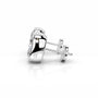 White :: cushion cut lab grown diamond earrings close up sparkle premium jewelry