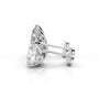 White :: timeless round diamond studs lab grown classic fine jewelry