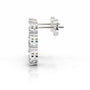 White :: long drop lab grown diamond earrings 6 carat total weight white gold designer bridal jewelry