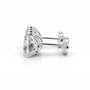 White :: round diamond earrings lab grown eco friendly fine jewelry gift