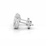 White:: heart shape halo lab grown diamond stud earrings brilliant sparkle premium craftsmanship timeless fine jewelry statement earrings