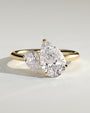 Yellow :: Serentique 0.5ct and 1.25ct pear toi et moi lab grown diamond engagement ring IGI certified yellow gold