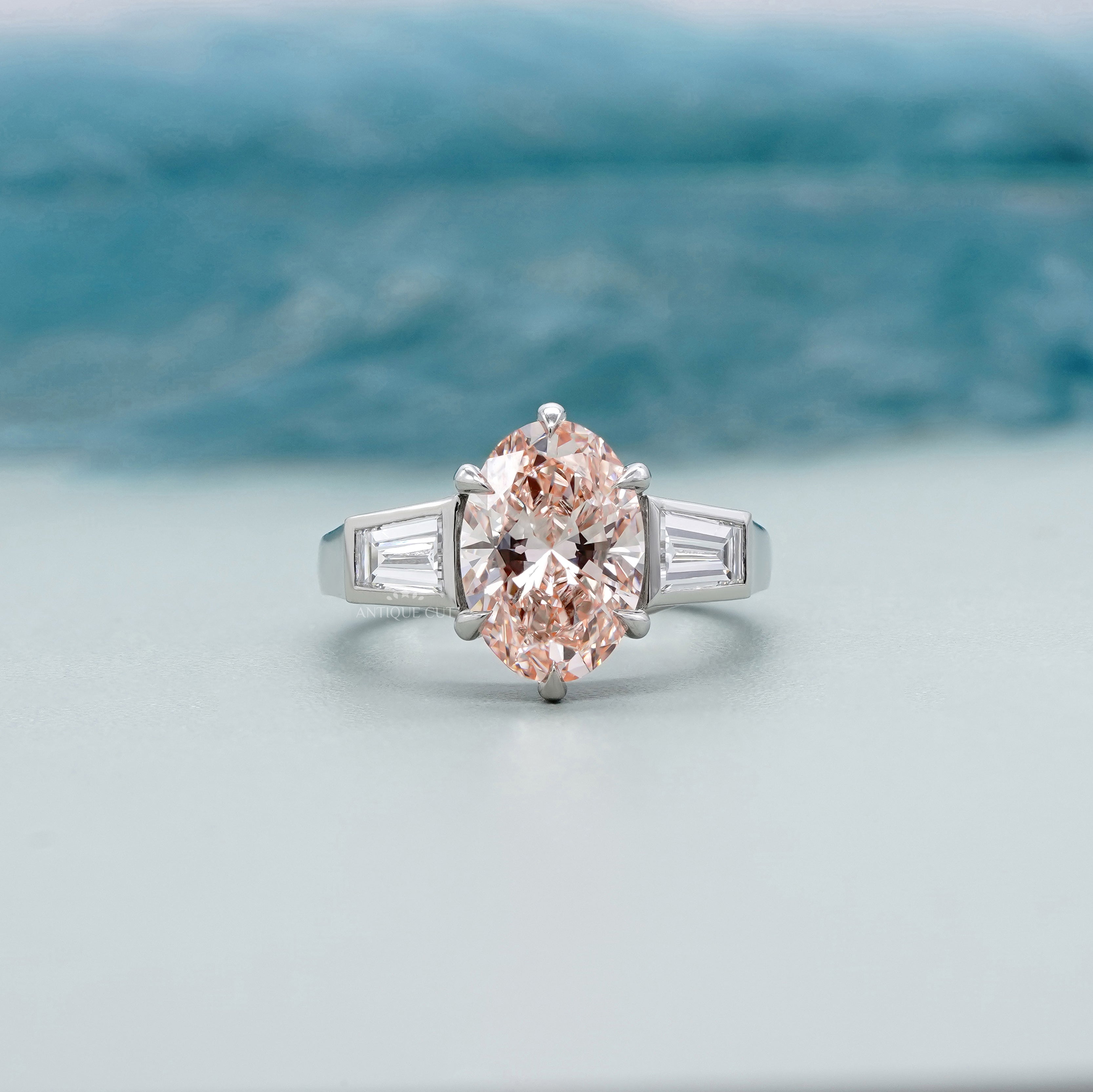 Fancy Color Lab Grown Diamond Engagement Rings