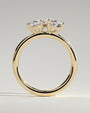 Yellow :: designer 1.5ct pear and oval lab grown diamond toi et moi ring yellow gold bold statement
