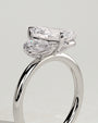White :: premium 0.5ct pear 1.25ct pear lab grown diamond toi et moi ring white gold elegant band