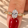 Common :: Unii Jewels 1.10TCW Oval Lab Grown Diamond Vintage Engagement Ring
