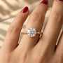 Common :: D-E-F Round Lab Grown Diamond Twist Shank Engagement Ring
