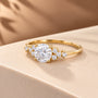 Common :: 1.15TCW Nature Inspired Engagement Ring with Round center diamond
