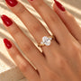 Common :: 1.35TCW Oval ring with 0.15TCW Marquise and Round diamonds