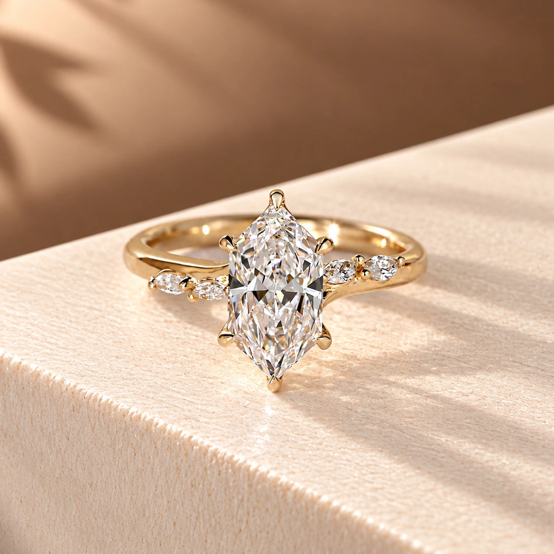Common :: Unii Jewels 1.20TCW Dutch Marquise nature-inspired engagement ring