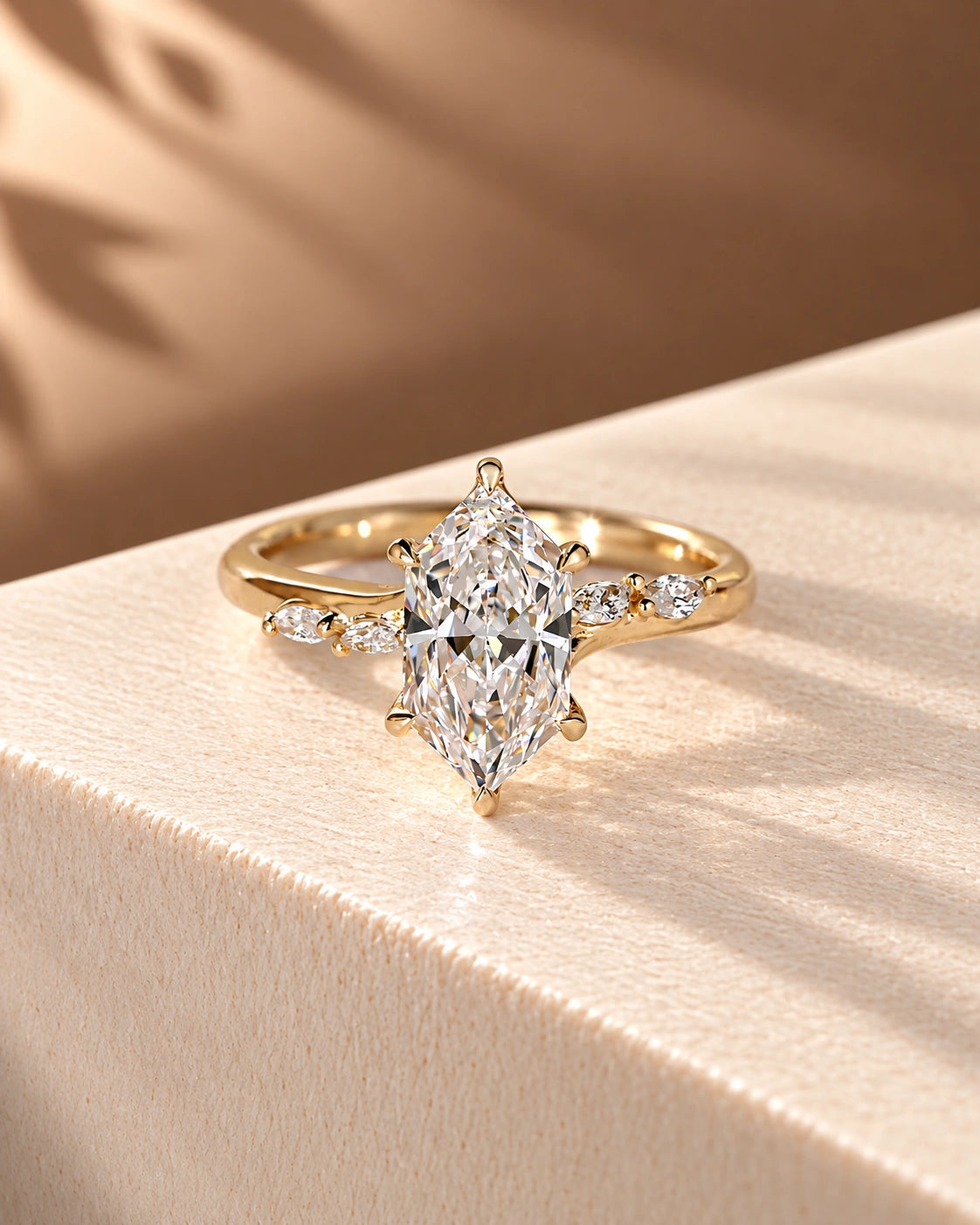 Common :: Unii Jewels 1.20TCW Dutch Marquise nature-inspired engagement ring