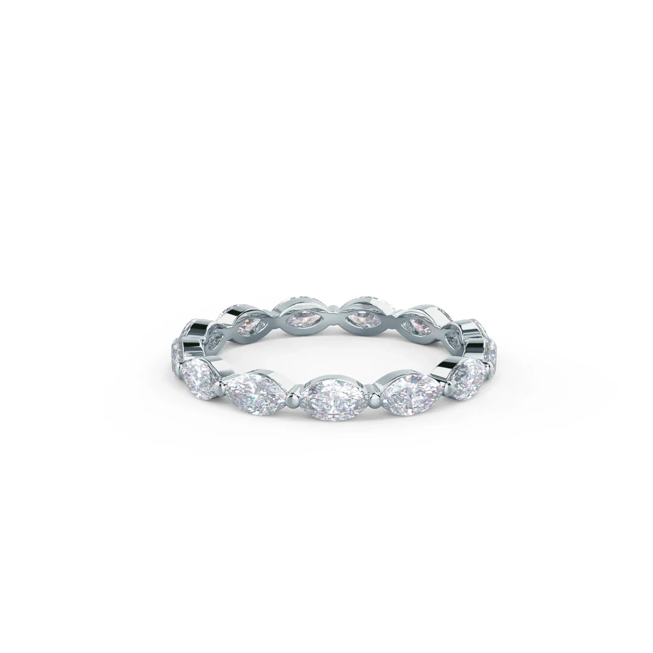 Marquise Lab Grown Diamond East - West Eternity Band, EF Color, VS Clarity, IGI Certificate