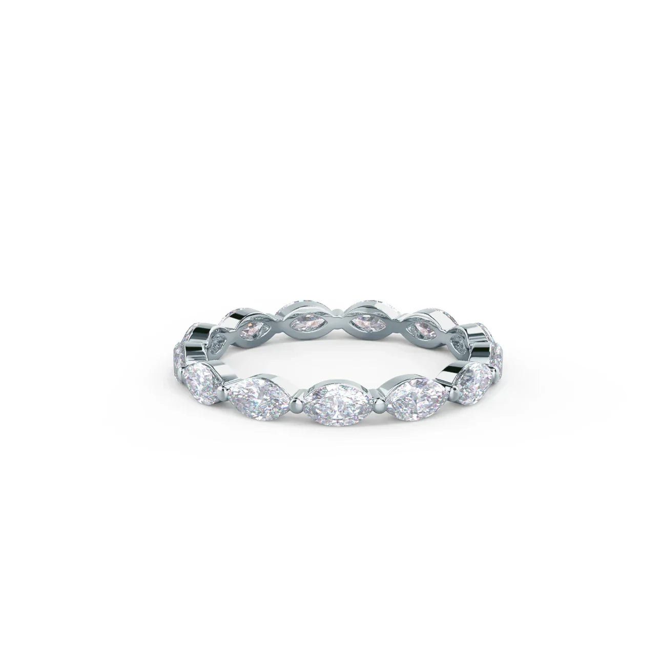 Marquise Lab Grown Diamond East - West Eternity Band, EF Color, VS Clarity, IGI Certificate