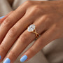 Common :: Excellent Cut Oval Lab Grown Diamond Solitaire Ring