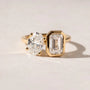 Common :: Fine jewelry engagement ring crafted in luxurious 18K yellow gold.