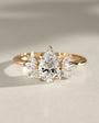 Common :: Unii Jewels 1.80TCW Pear lab grown diamond nature inspired engagement ring