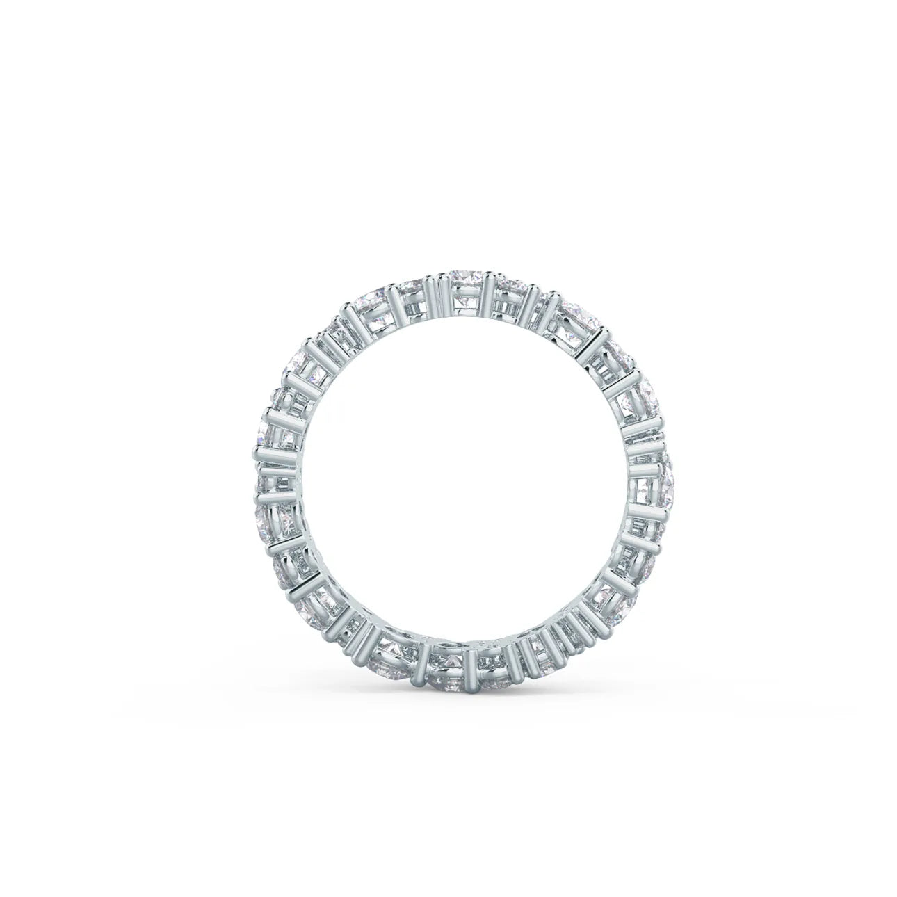 Round Lab Grown Diamond Melissa Eternity Band , EF Color , VS Clarity , IGI Certificate