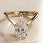 Common :: Unii Jewels 1.85ct pear lab grown diamond solitaire engagement ring