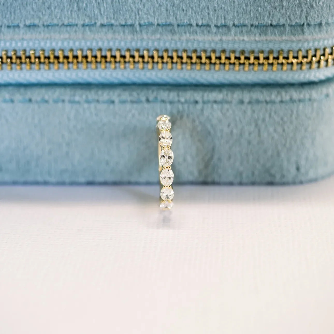 Oval East-West Lab Grown Diamond Eternity Band, EF Color, VS Clarity, IGI Certified