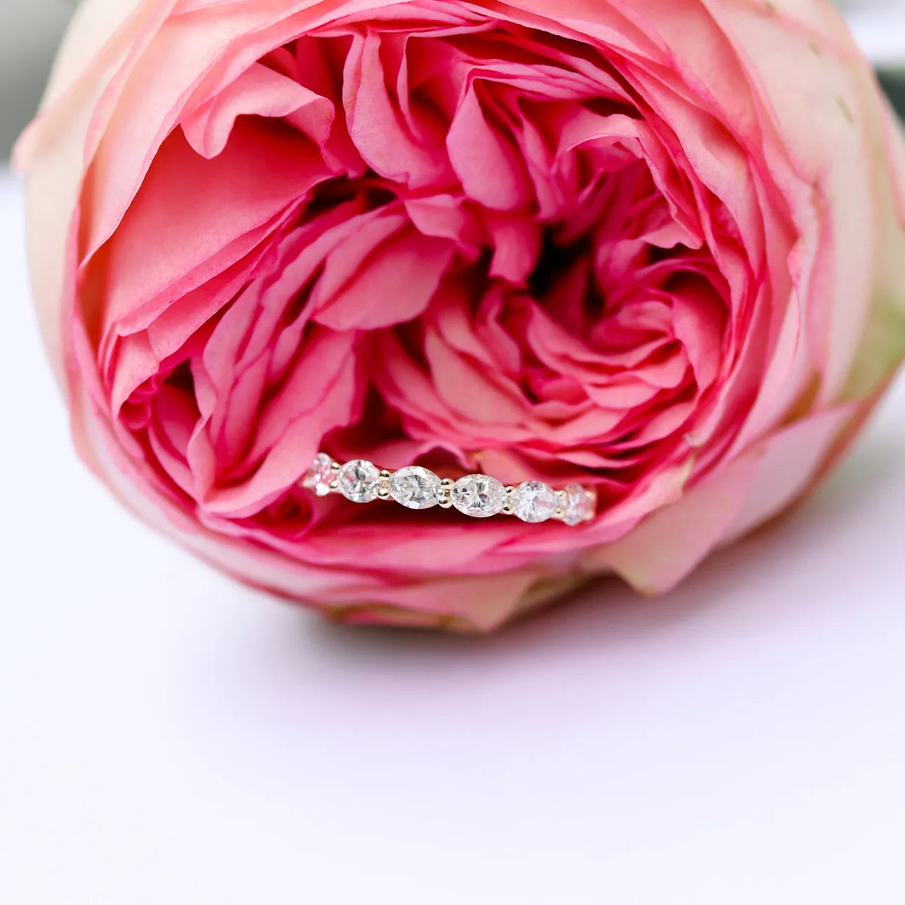 Oval East-West Lab Grown Diamond Eternity Band, EF Color, VS Clarity, IGI Certified