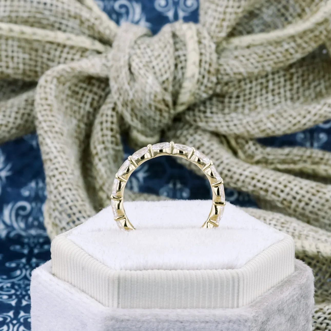 Oval East-West Lab Grown Diamond Eternity Band, EF Color, VS Clarity, IGI Certified