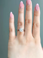 Common :: 1.35ct round lab grown diamond solitaire ring shown on hand