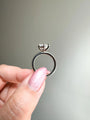 Common :: D color VS1 round lab grown diamond ring showcase