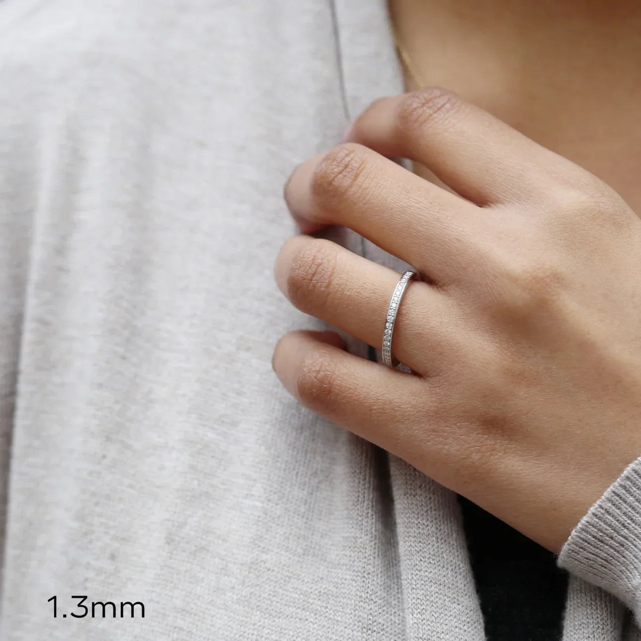 Channel Set Eternity Band, EF Color, VS Clarity, IGI Certified