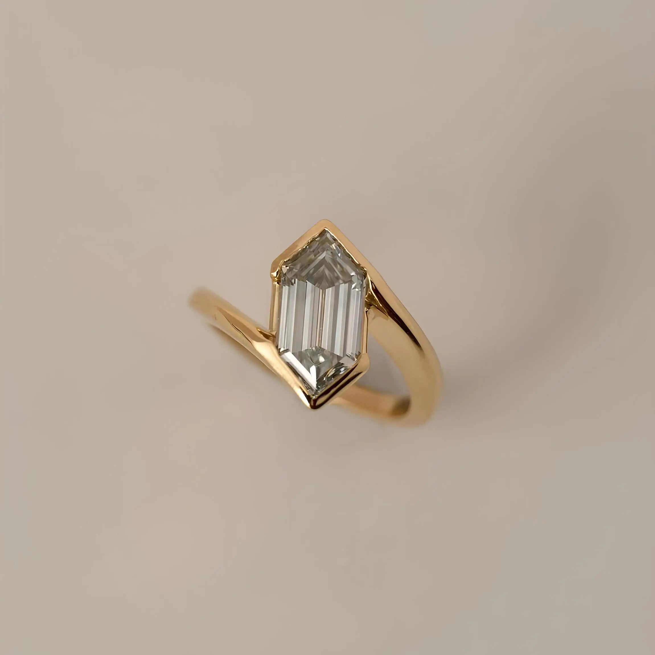 Bezel Set Engagement Rings