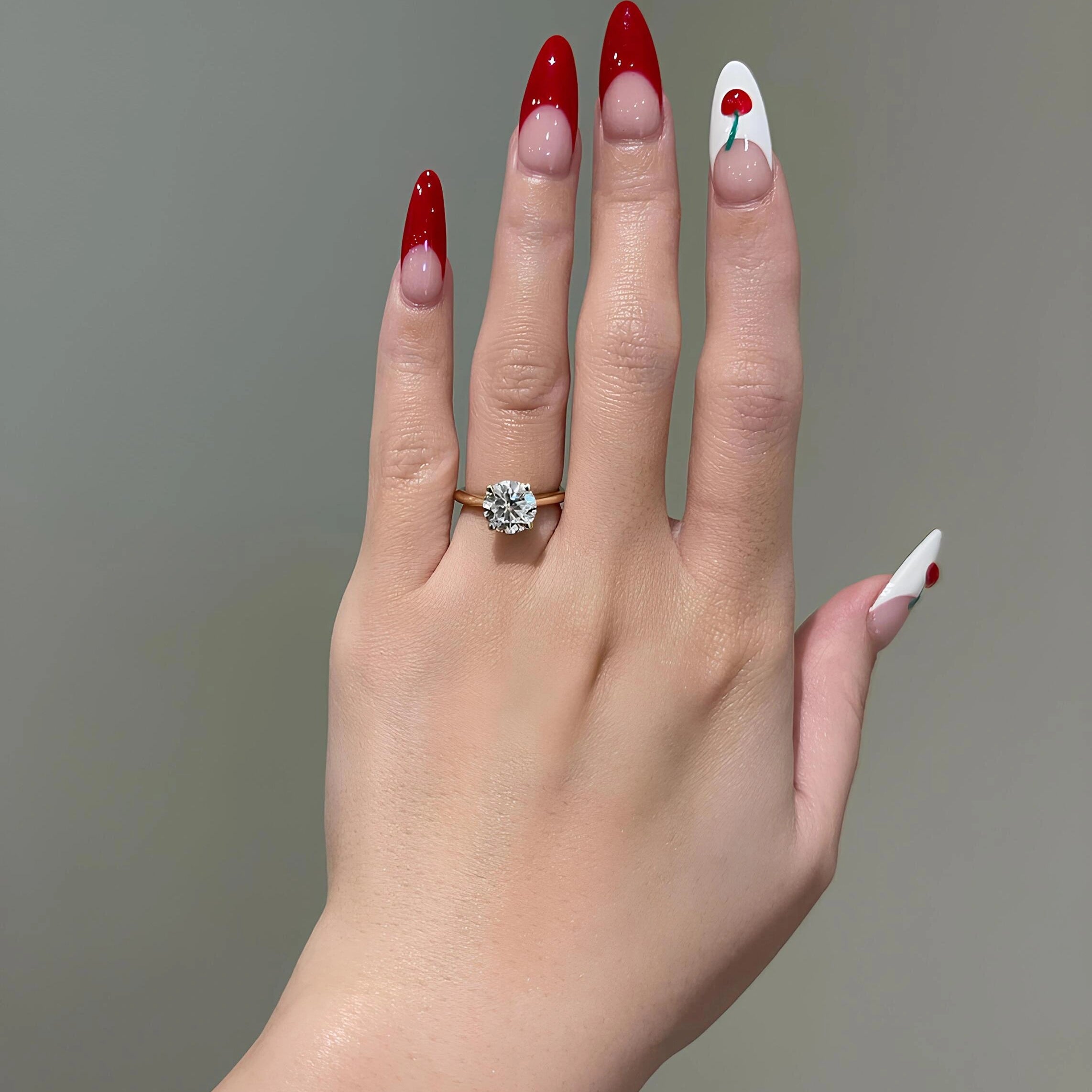Common :: 1.50ct round lab grown diamond engagement ring by Unii Jewels