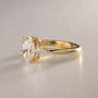 Common :: IGI certified oval diamond engagement ring with kite side stones