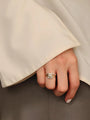 Common :: D color VS1 Asscher lab grown diamond solitaire ring