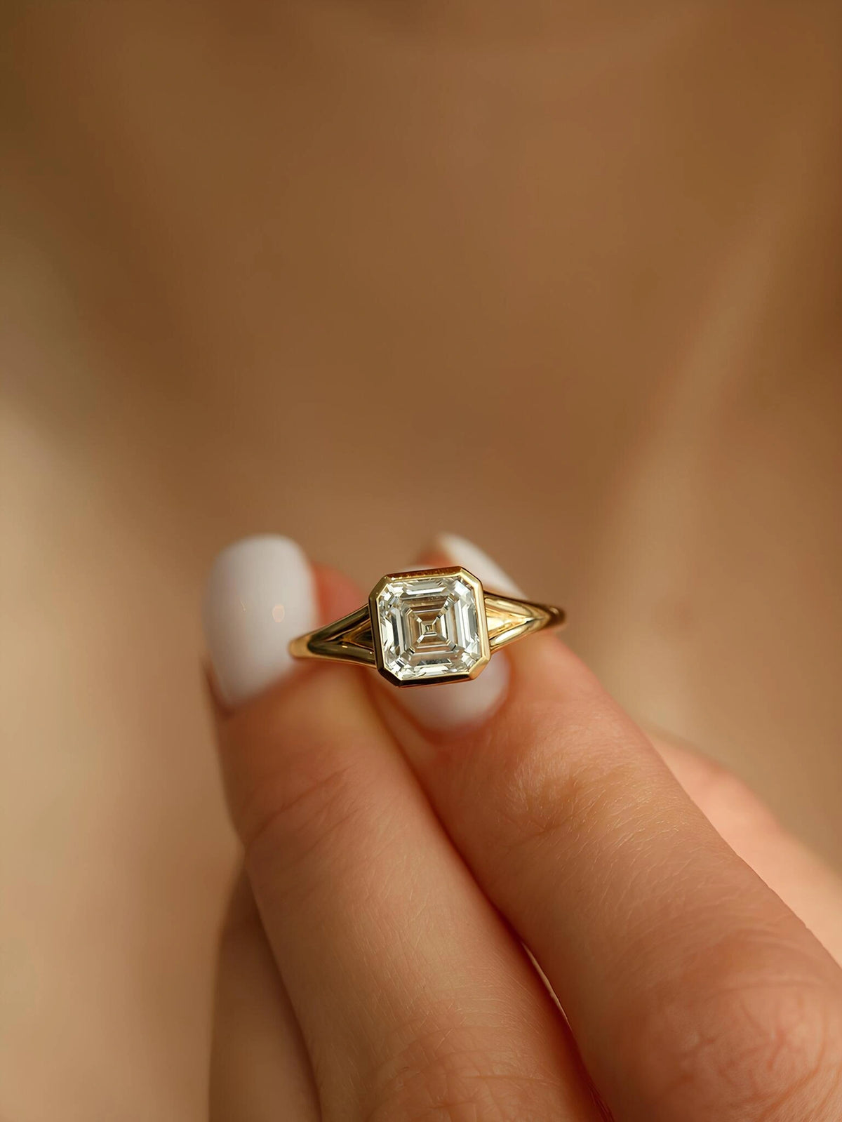 Common :: IGI certified Asscher diamond engagement ring by Unii Jewels