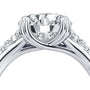 Common :: 3.29 carat round brilliant three stone engagement ring sparkling video closeup