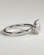 White :: elegant 1.5ct pear oval lab grown diamond toi et moi ring white gold sleek style