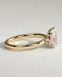 Yellow :: premium 1.5ct pear 1.5ct oval lab diamond toi et moi ring yellow gold luxury style