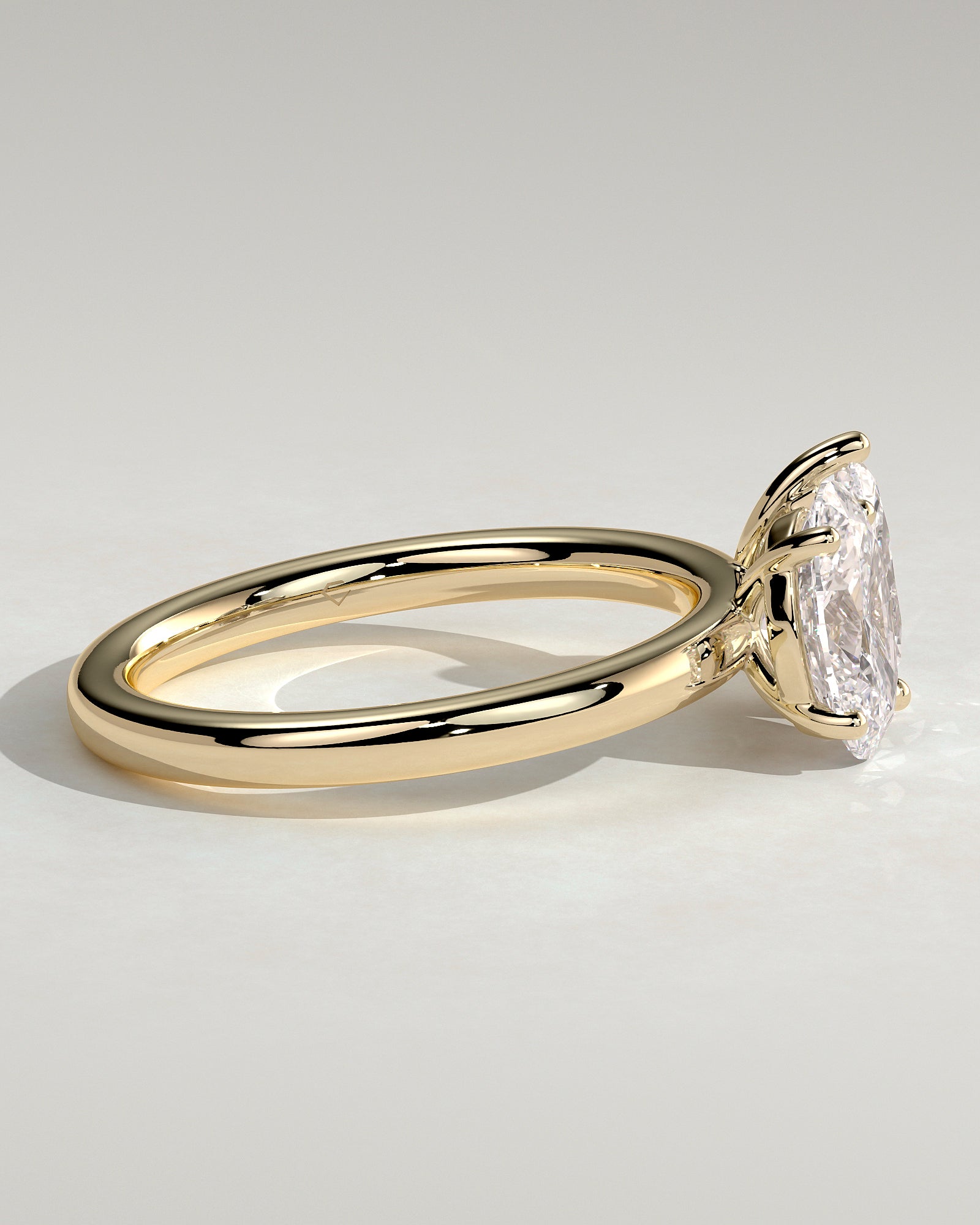 Yellow :: premium 1.5ct pear 1.5ct oval lab diamond toi et moi ring yellow gold luxury style