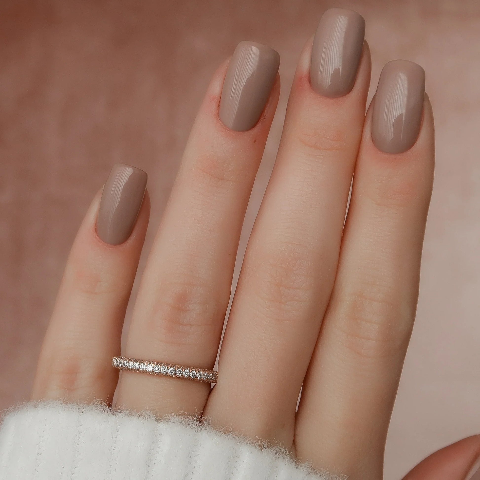 0.50tcw Lab Grown Diamond Full Pavé Ring | VVS Round Diamonds | 2.3mm Luxury Stackable Wedding Band | IGI Certified