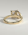 Yellow :: designer 1.5ct pear and radiant lab grown diamond toi et moi ring yellow gold bold statement