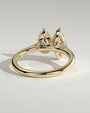 Yellow :: designer 1.8ct pear and marquise lab grown diamond toi et moi ring yellow gold bold statement
